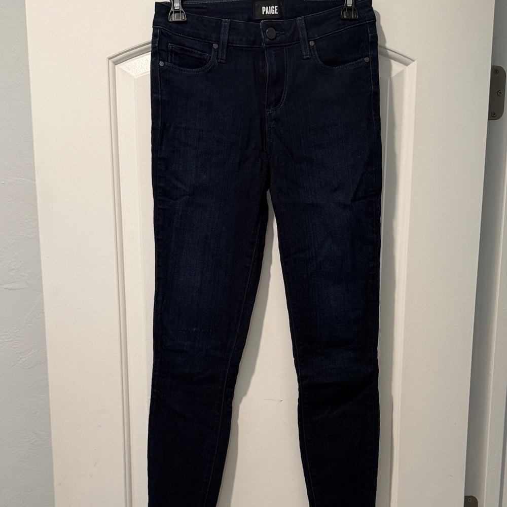 PAIGE Women's Midnight Blue Skinny Jeans